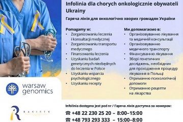 Infolinia dla chorych onkologicznie obywateli Ukrainy/Гаряча лінія для онкологічно хворих громадян України